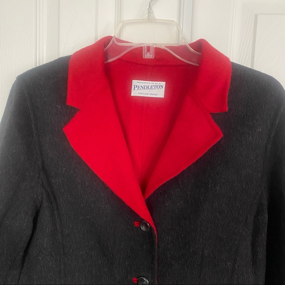 Pendleton Expression Reversible Gray & Red Merino… - image 3